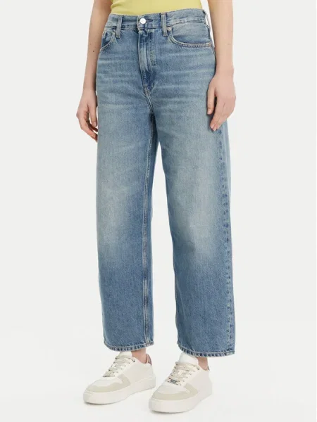 Calvin Klein Jeans Blugi Straight Fit albastru