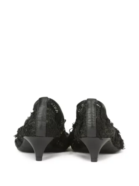 Pantofi cu toc Ash din dantelă negru