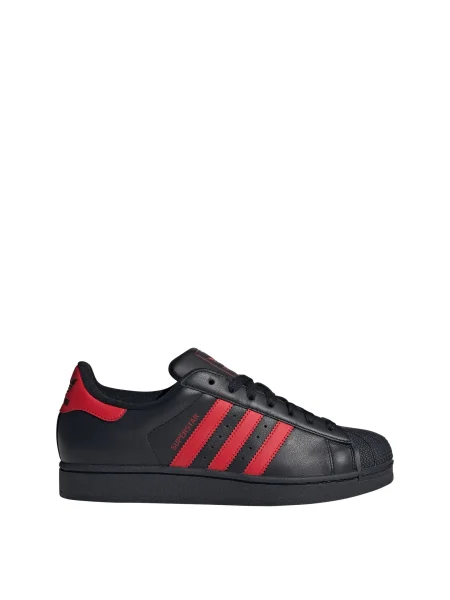 ADIDAS ORIGINALS Niske tenisice Superstar II crvena crna