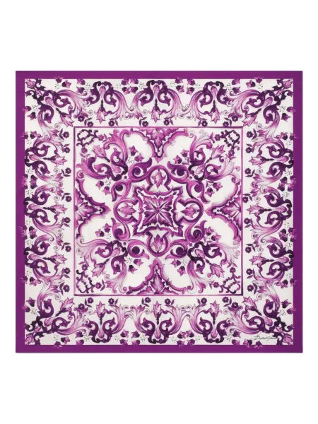 Fular Dolce & Gabbana cu imagine violet