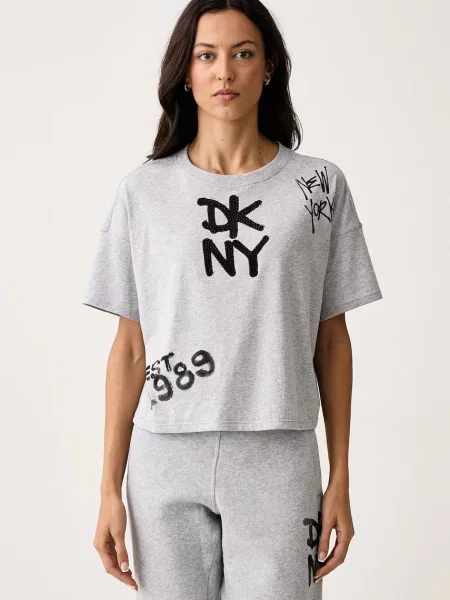 DKNY tricou pentru femei din gri