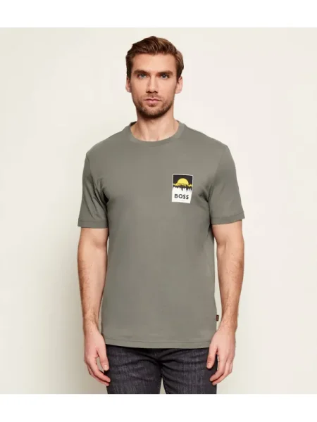 BOSS ORANGE Tricou Te_Plain | gri