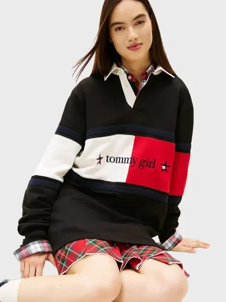 Джинсовое платье Tommy Jeans черное