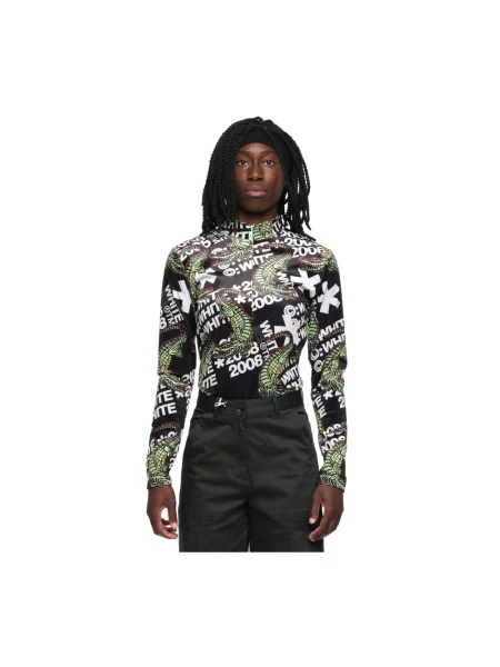 Długa koszulka White z długim rękawem biała