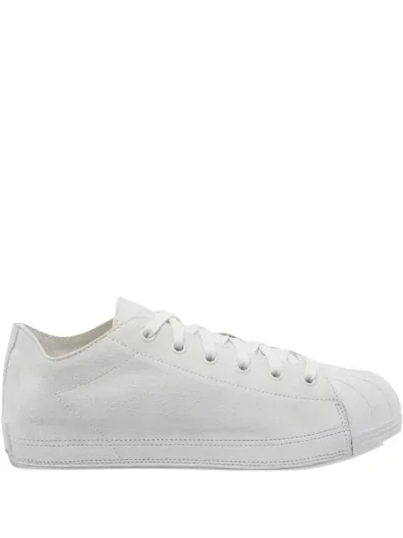 Sneakerși Y-3 cu șireturi din piele de căprioară alb