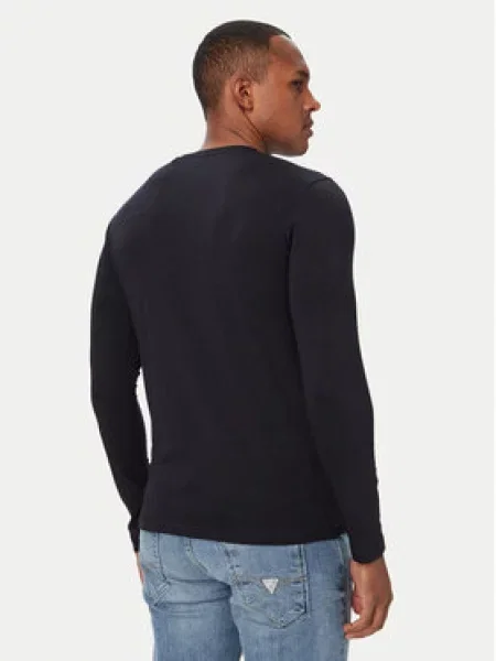 Hosszú ujjú hosszú hosszú ujjú póló Guess Jeans kék