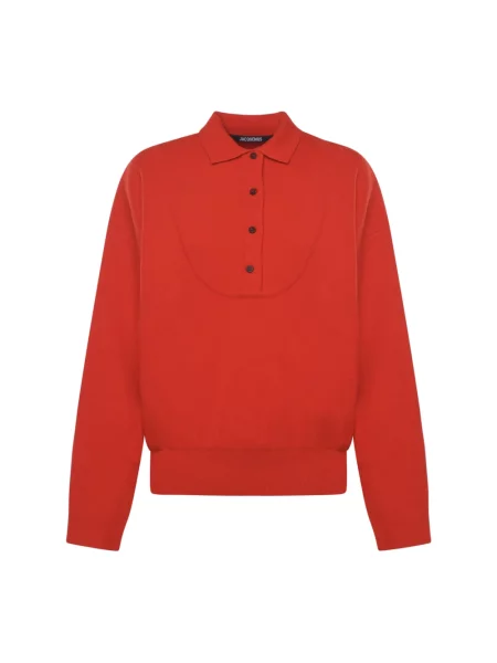 Sweter Jacquemus z kaszmiru czerwony
