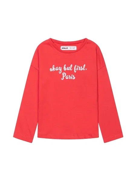 MINOTI Tricou roșu alb