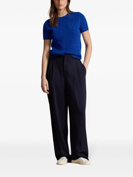 Vunena odgovarati polo majica Polo Ralph Lauren s printom zelena