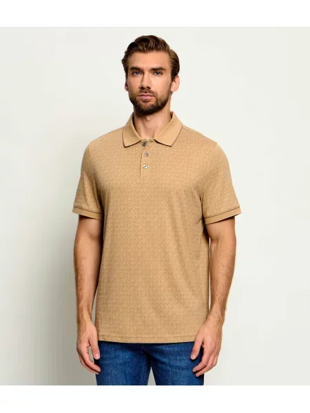 Tricou polo Michael Kors bej