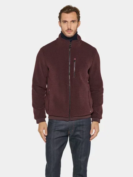 Флісова кофта Geox SWEATER бордовий