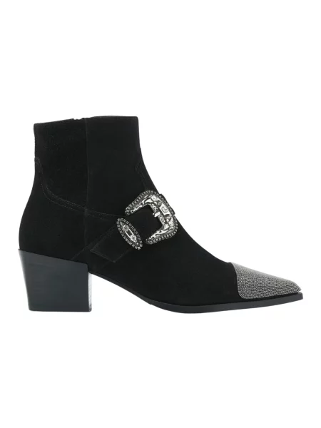 Buty do kostki Via Vai skórzane czarne