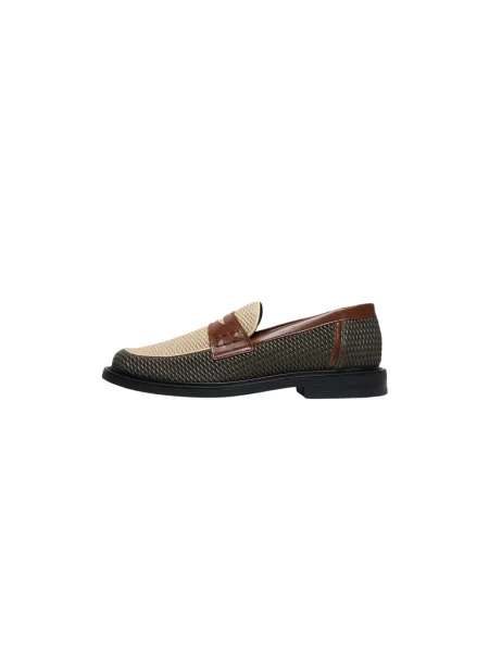 Mokasyny Filling Pieces skórzane beżowe