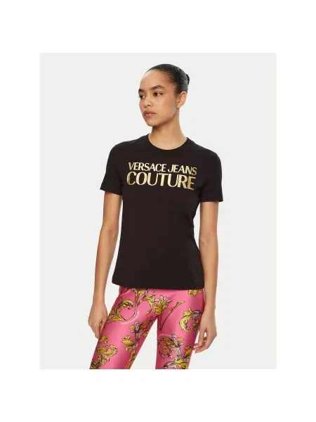 Versace Jeans Couture T-Shirt Regular Fit μαύρο
