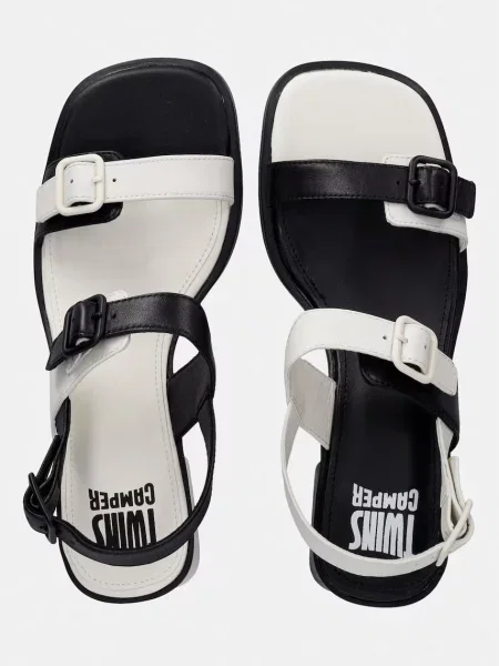 Camper usnjeni sandali TWS črna