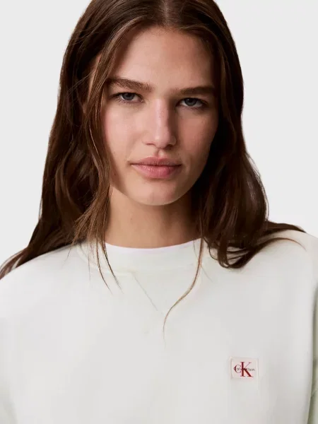 Махровий світшот Calvin Klein Jeans білий