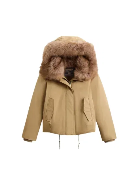 Ocieplana parka Woolrich beżowa