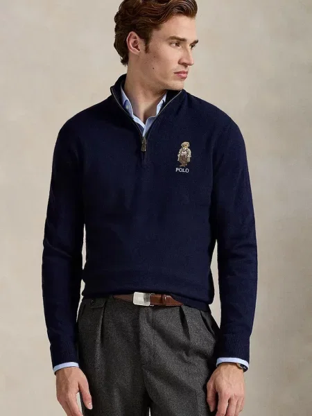 Polo Ralph Lauren Μάλλινο πουλόβερ μπλε