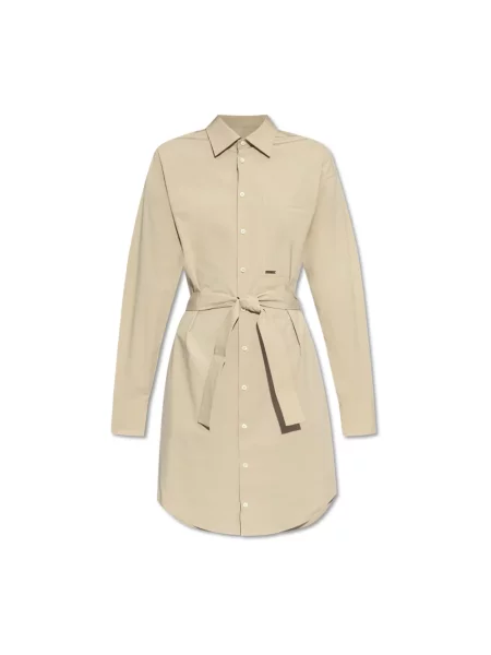 Sukienka Dsquared2 beżowa