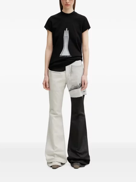 Lepršave traperice Rick Owens Drkshdw lepršave crna