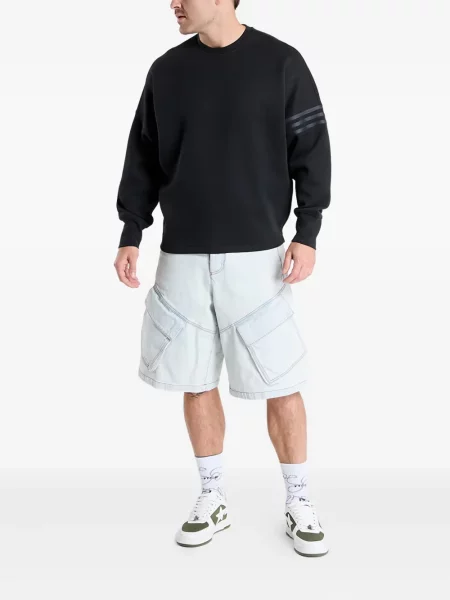 Top sport Adidas cu dungi de catifea cord tenis albastru