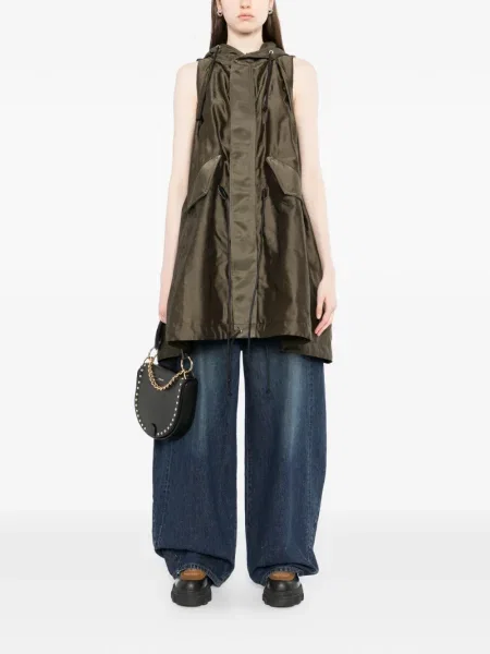 Geacă Sacai cu glugă verde