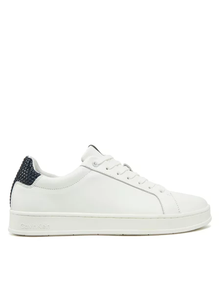 Calvin Klein Tenisice Low Top Lace Up Woven bijela