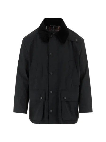 Gulerat geacă Barbour de catifea cord negru