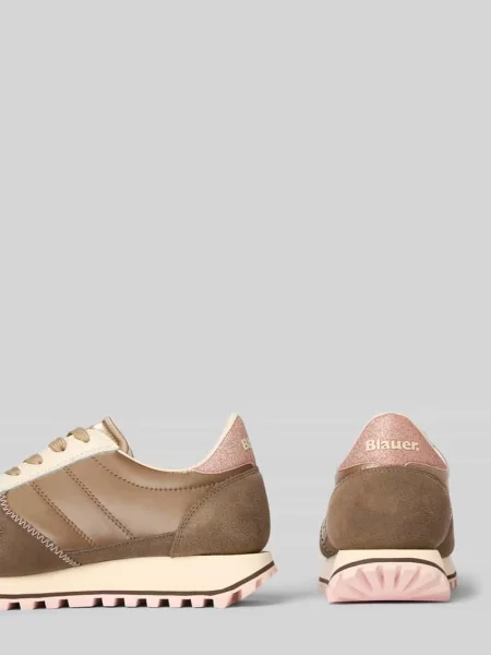 Sneakersy z miksu skóry z naszywką z logo model Millen' Blauer