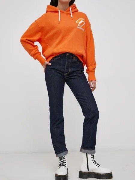 Levi's Blugi din femei medium waist albastru