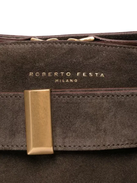 Τσάντα Roberto Festa σουέτ καφέ