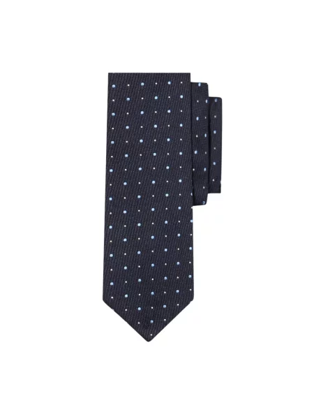 Krawat Brooks Brothers w grochy niebieski