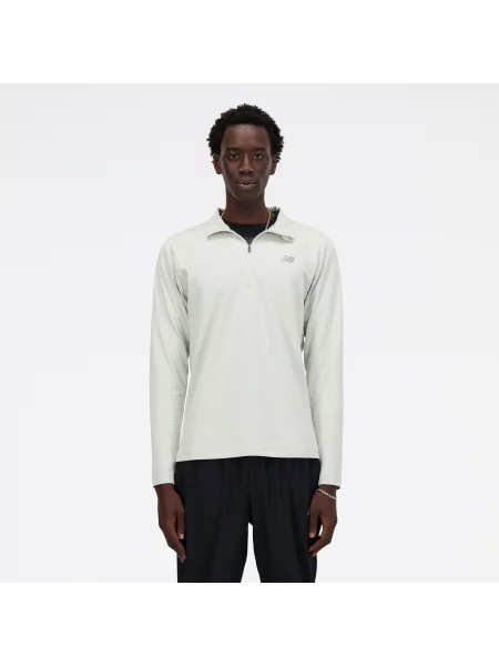Bluza New Balance Space Dye Half Zip S biały