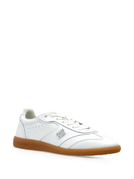 Sneakerși Dsquared2 din piele cu autograf alb