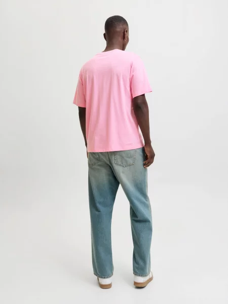 JACK & JONES Tričko JORURBAN svetloružová biela