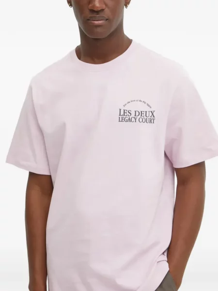 Tricou Les Deux cu imagine roz