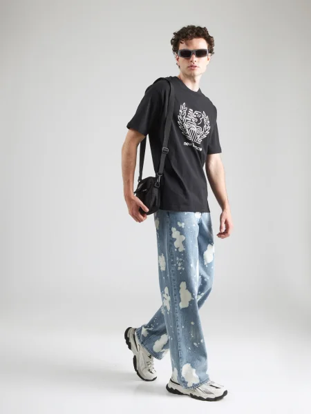 New Balance Póló Relaxed Fit fekete