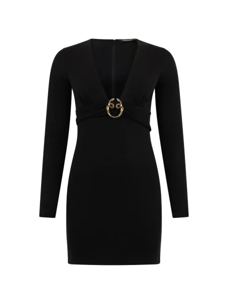 Dlouho mini šaty Roberto Cavalli černé