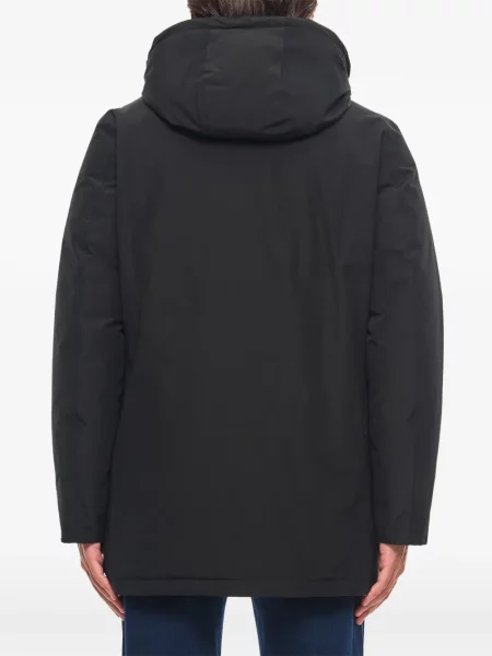 Palton Woolrich cu glugă negru