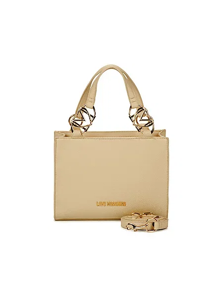 LOVE MOSCHINO Ročna torba bež