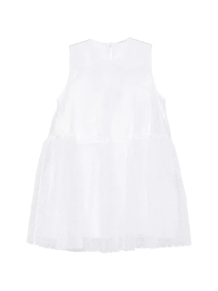 Rochie mini Cecilie Bahnsen fără mâneci alb