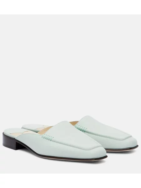 Usnjene mules Jimmy Choo zelena