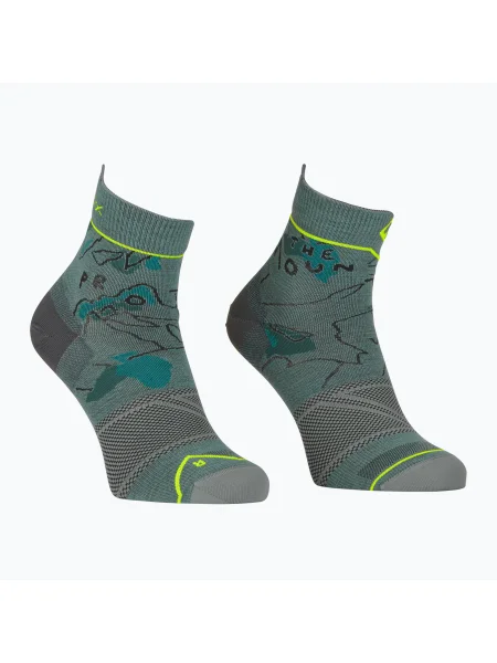 Мъжки чорапи за трекинг ORTOVOX Alpine Light Quarter grey сиво