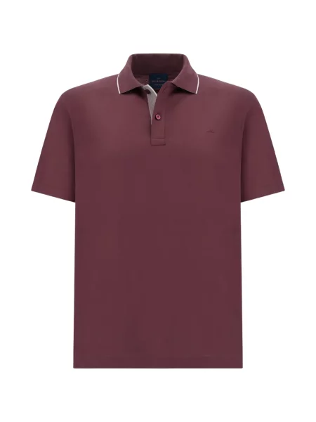 Scurt tricou polo Paul & Shark roșu