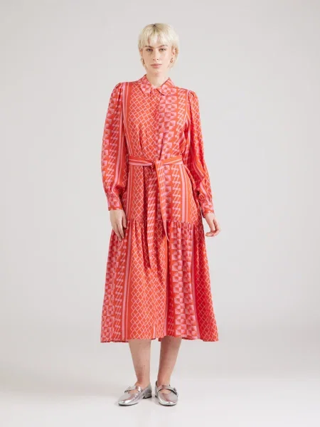 Suncoo Rochie tip bluză CHADIA roz / orange roșu