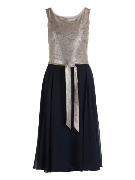 Vera Mont Rochie de cocktail bleumarin / argintiu