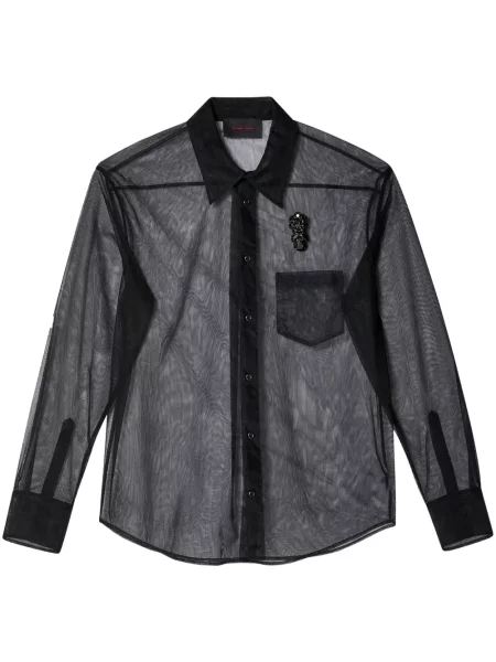 Průsvitná košile Simone Rocha černá