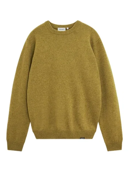 Pulover Carhartt Wip cu decolteu rotund galben