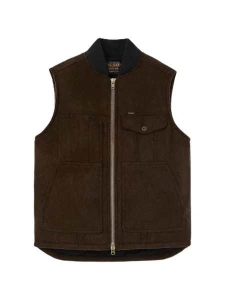Vestă Filson de lână maro