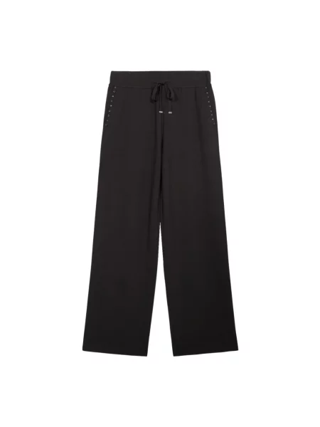 Dzianinowe spodnie Oltre szare